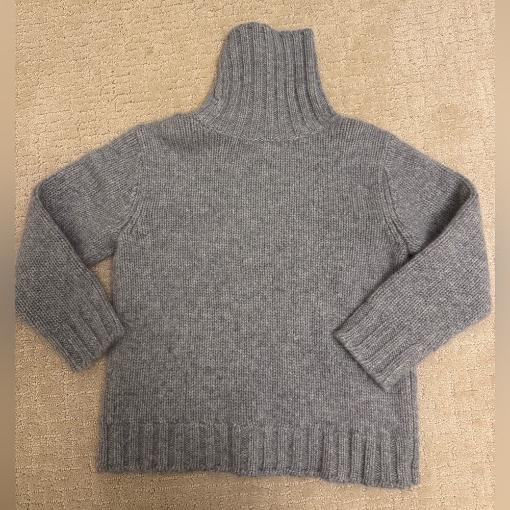 Bonpoint Cozy Gray Turtleneck Sweater in size 6